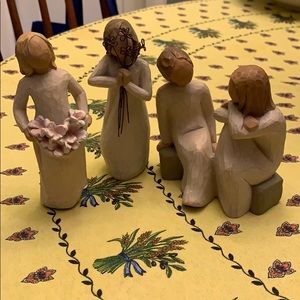 Willow tree figurines bundled...$40 for all three.